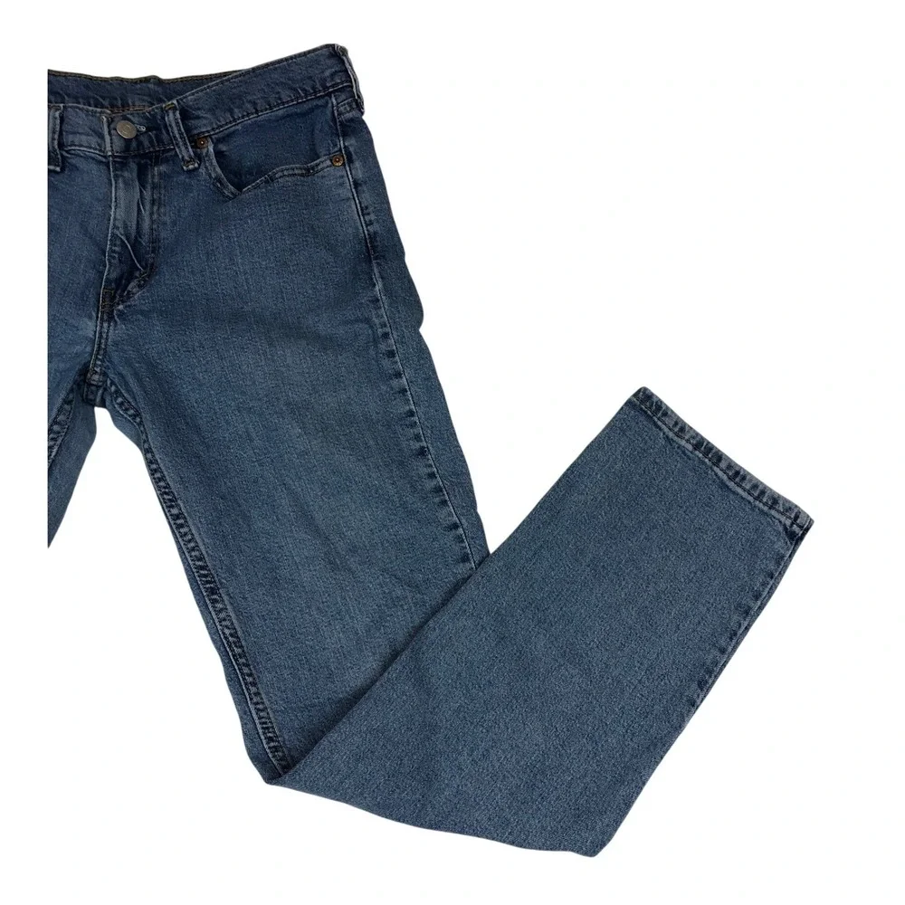 Levis 514 Straight Fit Mens Jeans 32x32 Medium Wash‎ Blue Denim Streetwear